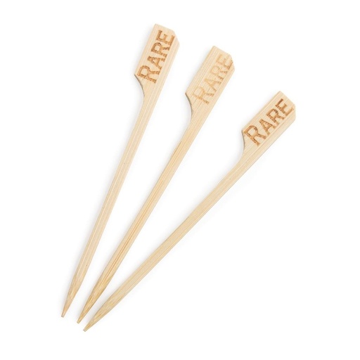 [GE895] Piques steak en bois Bleu (Lot de 100)