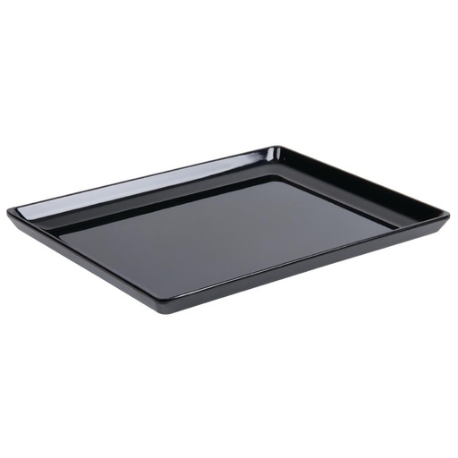 [GF077] Plateau en mélamine APS Float noir GN 1/2