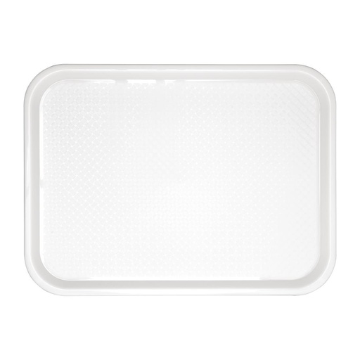 [GF995] Plateau fast food en plastique Olympia Kristallon blanc 345 x 265mm