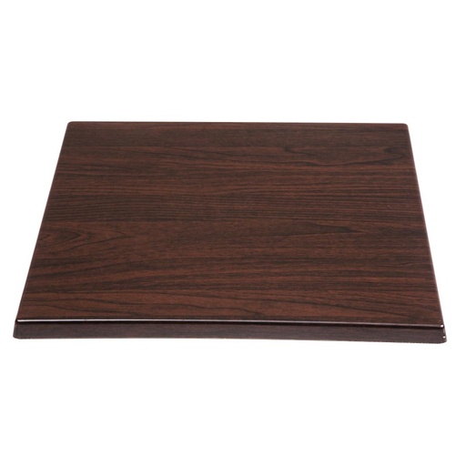 [GG635] Plateau de table carré Bolero marron foncé 600mm