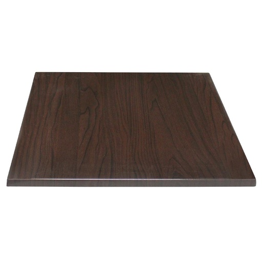 [GG639] Plateau de table carré Bolero marron foncé 700mm