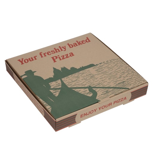 [GG998] Boîtes à pizza imprimées compostables 311mm (lot de 100)