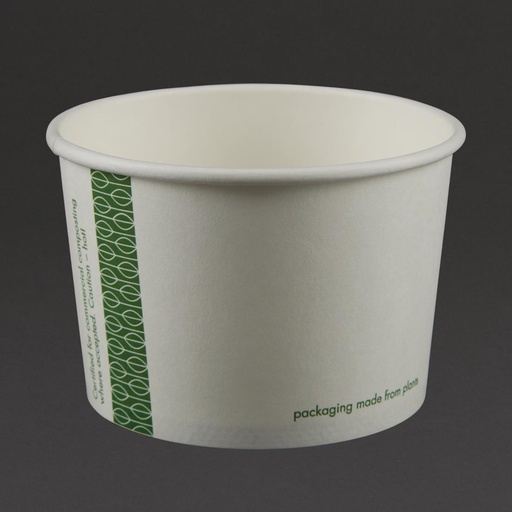 [GH027] Bols à soupe / glace compostables Vegware 230ml (lot de 1000)