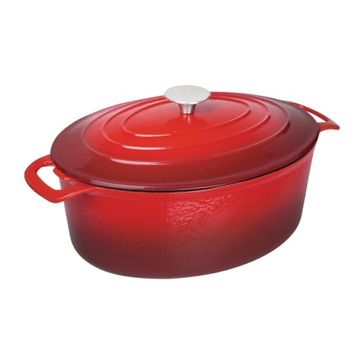 [GH314] Grande cocotte ovale rouge Vogue 6L