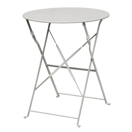 [GH556] Table de terrasse en acier Bolero grise