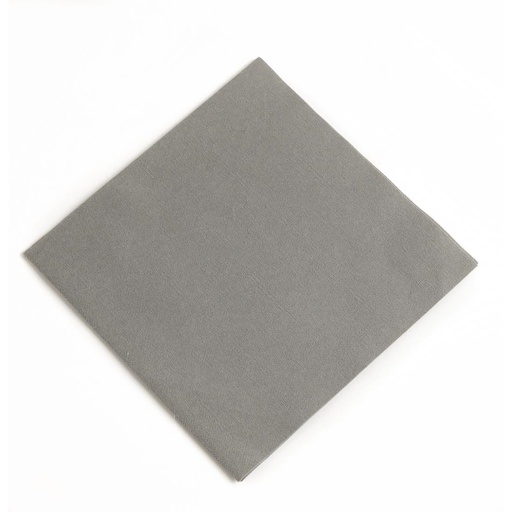 [GJ122] Serviettes déjeuner ouate gris granite compostables Duni 400mm (lot de 750)