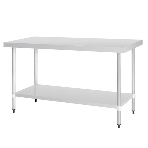 [GJ503] Table en acier inoxydable sans rebord Vogue 1500 x 700mm