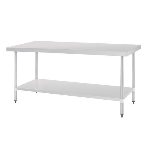 [GJ504] Table en acier inoxydable sans rebord Vogue 1800 x 700mm