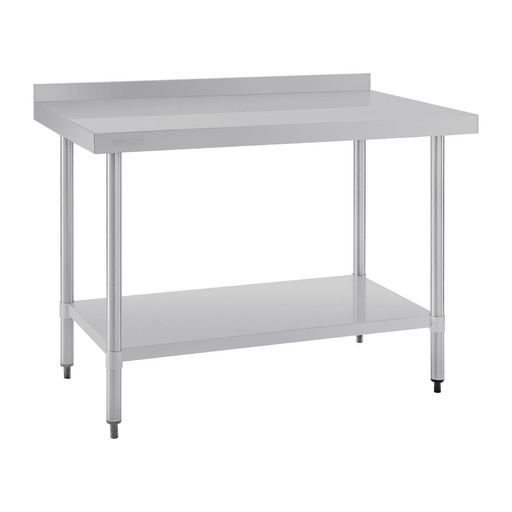 [GJ507] Table en acier inoxydable avec rebord Vogue 1200 x 700mm