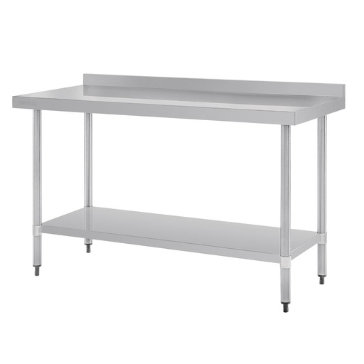 [GJ508] Table en acier inoxydable avec rebord Vogue 1500 x 700mm