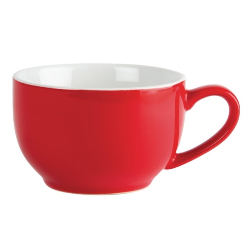 [GK073] Tasse à café Olympia rouge 228ml (Lot de 12)