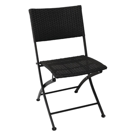 [GL303] Chaises pliantes en rotin PE Bolero (Lot de 2)