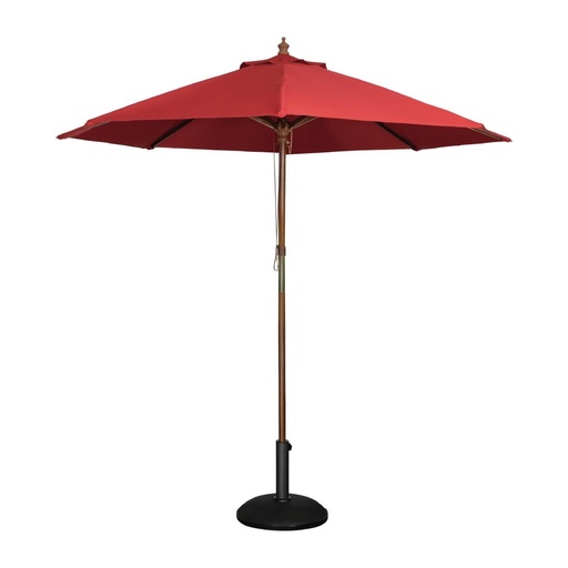 [GL304] Parasol rond Bolero 2,5m rouge