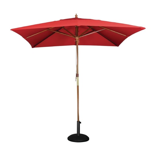 [GL306] Parasol carré Bolero 2,5m rouge