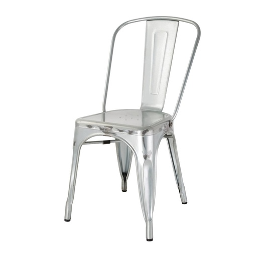 [GL338] Chaises bistro en acier Bolero (lot de 4)