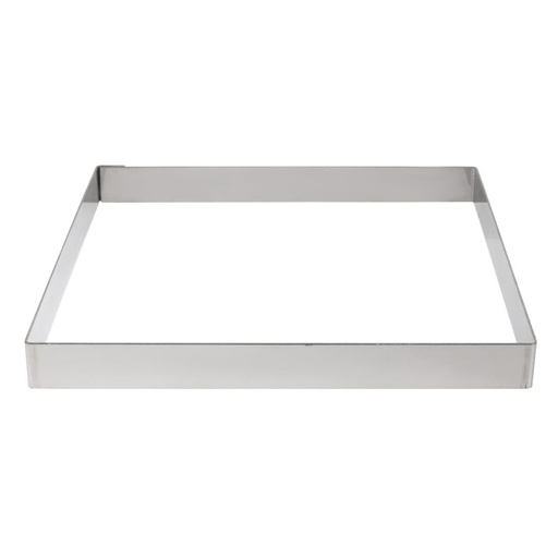 [GM387] Cercle à tarte carré inox De Buyer 200 x 20mm