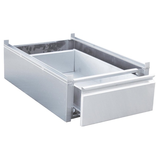 [GN143] Tiroir inox à monter sur table Gastro M 450 x 580 x 180mm