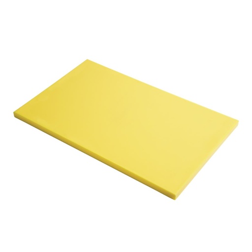 [GN327] Planche à découper GN1/2 en polyéthylène haute densité Gastro M  jaune