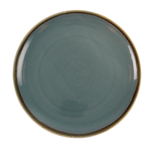 [GP465] Assiettes plates rondes Olympia Kiln 280mm océan (lot de 4)