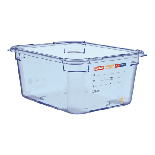 [GP585] Boîte hermétique bleue en ABS sans BPA Araven GN1/2 150mm