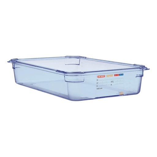 [GP589] Boîte hermétique bleue en ABS sans BPA Araven GN1/1 100mm