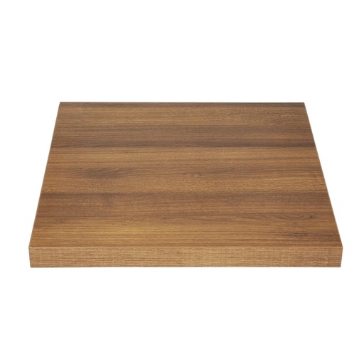 [GR324] Plateau de table carré Bolero 600mm effet bois chêne rustique