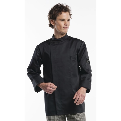 [H630-XXXL] Veste de cuisine Chaud Devant Bacio noire XXXL