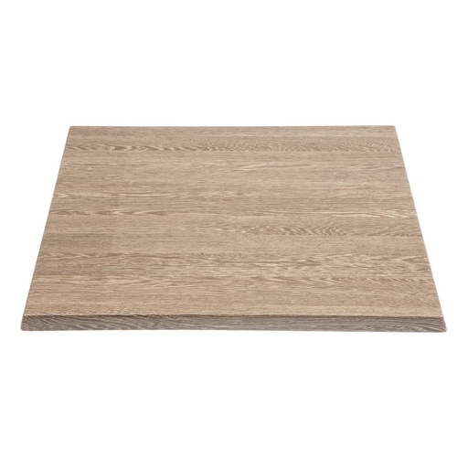 [HC295] Plateau de table carré Bolero effet bois vieilli 700mm