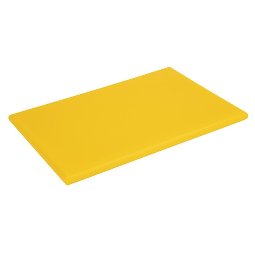 [J039] Planche à découper épaisse haute densité Hygiplas jaune