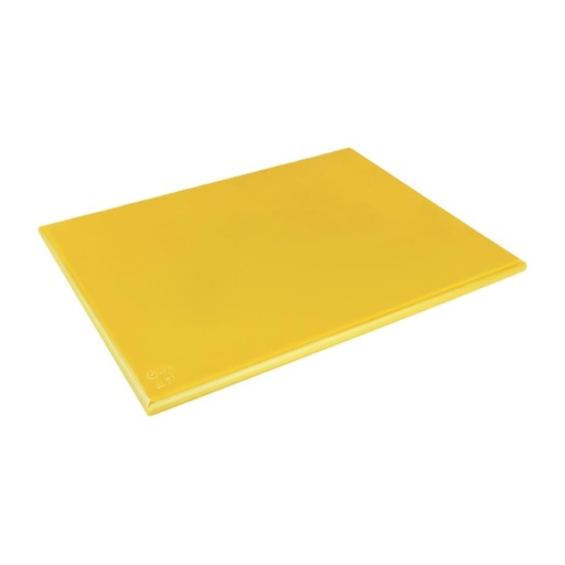[J045] Planche à découper extra large haute densité Hygiplas jaune
