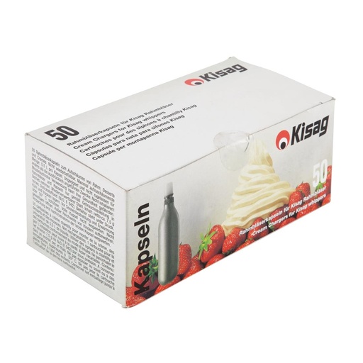 [J448] Réservoir à siphon à chantilly Kisag (Lot de 50)