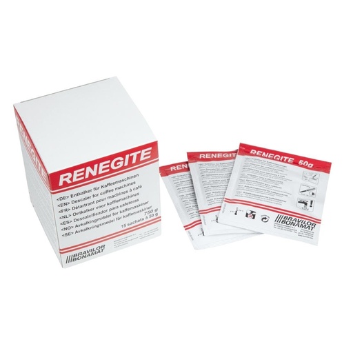 [J512] Sachets de détartrant Bravilor Renegite (1 boîte de 15)