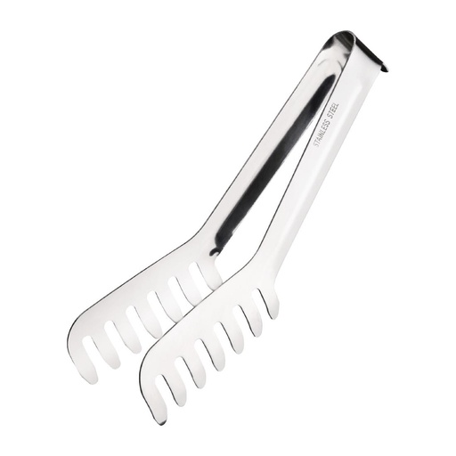 [J616] Pince à spaghetti en inox Vogue 19,5 cm