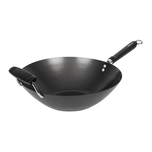 [K250] Wok antiadhésif fond plat 35cm