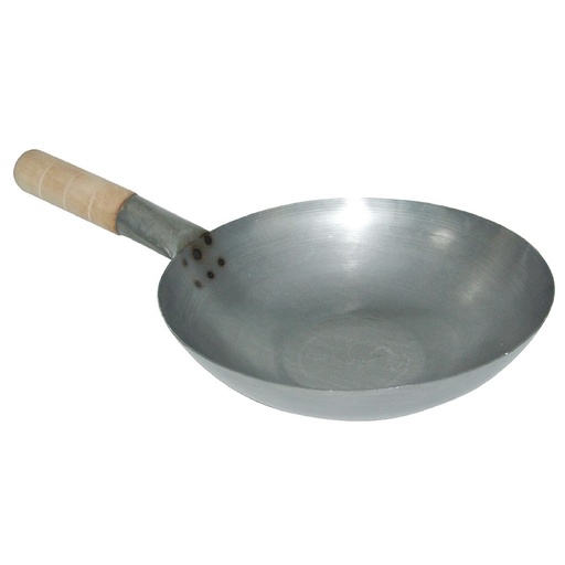 [K297] Wok en acier doux Vogue 35,6 cm