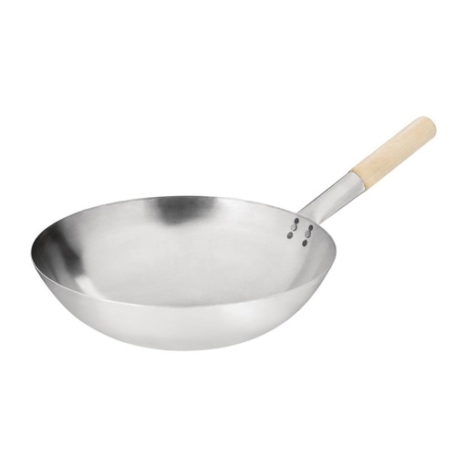 [K299] Wok conique en acier doux Vogue 35,6cm