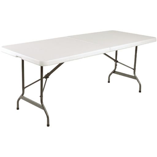 [L001] Table pliable au centre Bolero blanche 1829mm