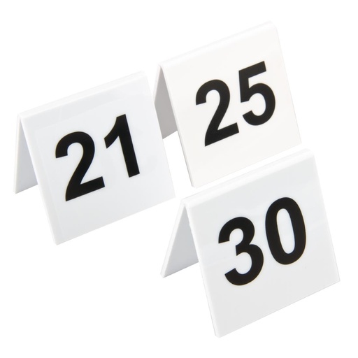 [L983] Lot de numéros de table en plastique Olympia 21-30