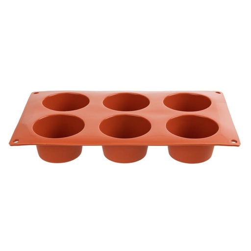 [N933] Plaque 6 muffins en silicone Pavoni Formaflex