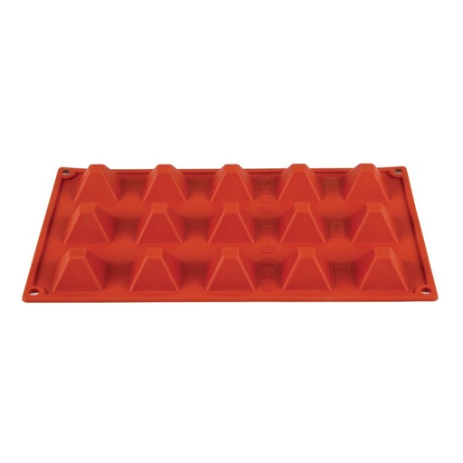 [N942] Plaque 15 pyramides en silicone Pavoni Formaflex