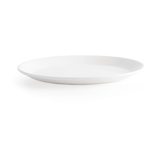 [P292] Plateaux ovales blancs Churchill Whiteware 305mm (lot de 12)