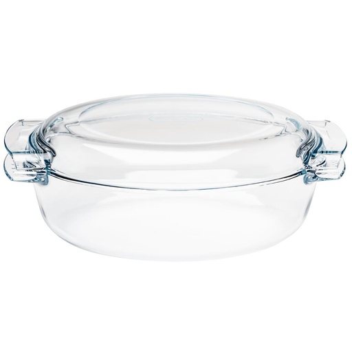 [P591] Faitout ovale en verre Pyrex 4,5L