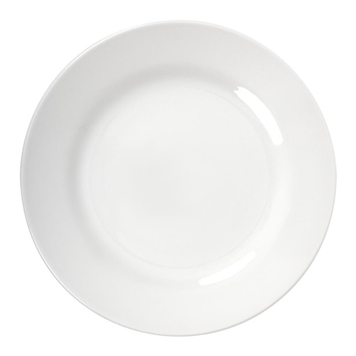 [P604] Assiettes classiques blanches Churchill 280mm (Lot de 12)