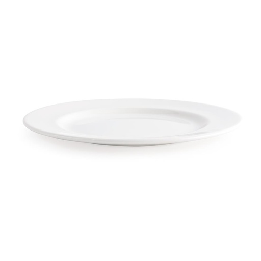 [P605] Assiettes classiques blanches 310mm Churchill (Lot de 12)