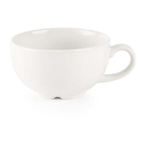 [P882] Tasses à cappuccino blanches Churchill Whiteware 227ml (lot de 24)