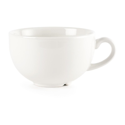 [P883] Tasses à cappuccino blanches Churchill Whiteware 340ml (lot de24)