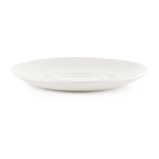 [P884] Soucoupes blanches Churchill Whiteware 160mm (lot de 24)