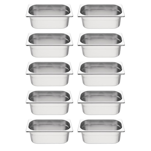 [S410] Lot de 10 bacs GN1/4 Vogue
