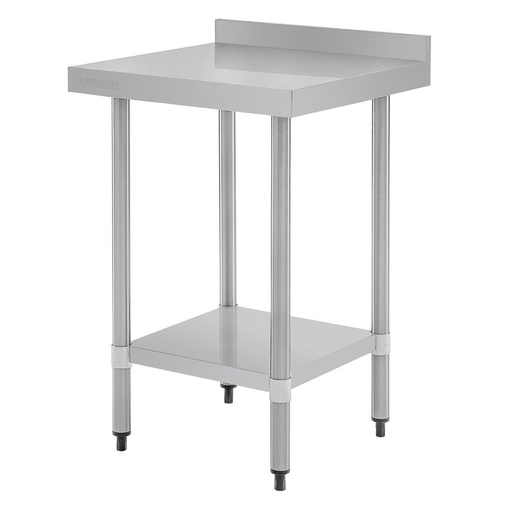 [T379] Table de préparation avec rebord en acier inoxydable Vogue 600 x 600mm