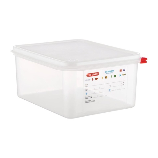 [T988] Boîte alimentaire GN1/2 Araven 10L (Lot de 4)